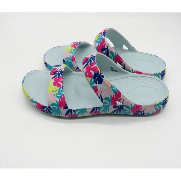 Spenco Women's Tropical Floral Print Slides Sandals 7 NEW - Picture 4 of 6